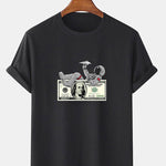 Dollar Astronaut Print T-Shirt