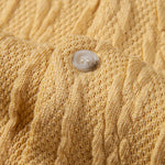 Knitted Geometric Textured Cuban Shirt