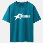 Superstar Print Drop Shoulder Oversize T-Shirt