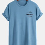 Regular Fit Cool Uncles Club Print Cotton T-Shirt