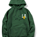 LA Smiley Print Hoodie