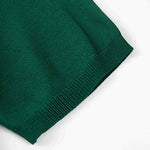 Short Sleeve Striped Button Up Sweater Polo