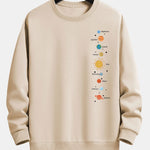 Planet Print Relax Fit Sweatshirt