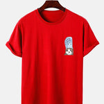 Crying Cat in a Croc Print T-Shirt