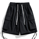 Drawstring Hem Cargo Shorts
