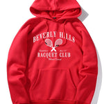Billiver Hills Tennis Print Hoodie