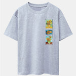 Sunflower Oil Painting Print Drop Shoulder Oversize T-Shirt