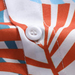 Leaf Print Button Up Shirt