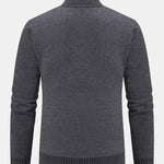 Zip Up Baseball Collar Sweater