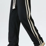 Vintage Side Stripe Loose Fit Straight Leg Pants