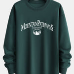 Mountain Pathways Print Relax Fit Sweatshirt