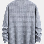 Long Sleeve Waffle Arc Hem T-Shirt