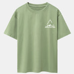 Triangle Mountain Print Drop Shoulder Oversize T-Shirt