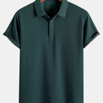 Short Sleeve Textured Polo