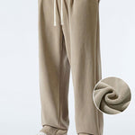 3 Pieces Polar Fleece Loose Fit Straight Leg Pants