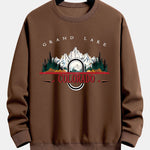 Colorado Mountain Print Relax Fit Sweatshirt