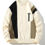 Color Block Sweatshirt With Pocket
