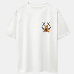 Smiley Bear Back Print Heavy Weight Oversize T-Shirt