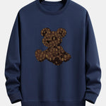Cartoon Bear Print Relax Fit Sweatshirt