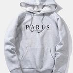 Paris Slogan Print Hoodie