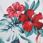 Tropical Floral Print Button Up Shirt