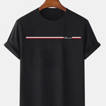 Paris Dream Maker Stripe Print T-Shirts