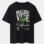 California Palm Tree Back Print Drop Shoulder Oversize T-Shirt