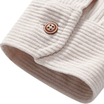Long Sleeve Polo Neck Corduroy Shirt & Shorts