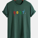 Regular Fit Goat Print Cotton T-Shirt