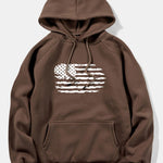 American Flag Print Hoodie