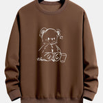 Bear Print Relax Fit Sweatshirt