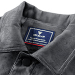 Faux Suede Utility Jacket