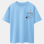 Pocket Planet Astronaut Print Drop Shoulder Oversize T-Shirt