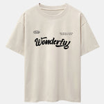 Wonderful Slogan Print Drop Shoulder Oversize T-Shirt