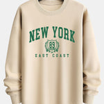 New York Varsity Print Relax Fit Sweatshirt