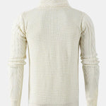 Button Up Turtleneck Sweater