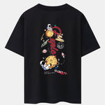 Planet Astronaut Print Drop Shoulder Oversize T-Shirt