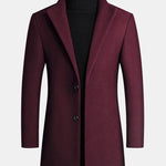 Lapel Woolen Overcoat