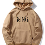 King Print Hoodie & Crown Print Jogger Pants
