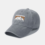 Mountains Pattern Classic Retro Washed Distressed Cotton Baseball Cap