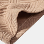 Texture Jacquard Button Up Shirt & Shorts