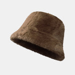Winter Plush Warm Faux Fur Bucket Hat