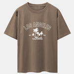 Los Angeles Palms Print Heavy Weight Oversize T-Shirt