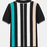 Striped Zip Sweater Polo