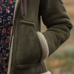 Women's Vintage Turtleneck Sherpa Jacket