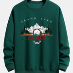 Colorado Mountain Print Relax Fit Sweatshirt