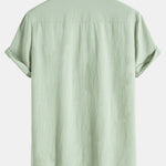 Textured Cotton Revere Shirt & 5" Shorts