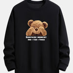 Slogan Bear Slogan Print Relax Fit Sweatshirt