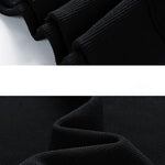 Relax Fit Contrast Waffle Polo Sweatshirt
