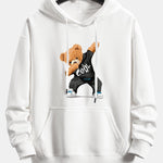 Cool Bear Print Relax Fit Hoodie